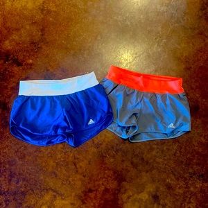 Bundle of Adidas 3” running tempo shorts medium